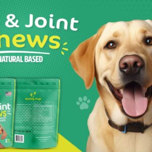 BARKING HUGS Hip and Joint Supplement for Dogs - 500 mg Glucosamine for Dogs per Soft chew - Nature-Based for Maximum Dog Joint Pain Relief - 11 Active Ingredients Support Dog Hip & Joint Care.