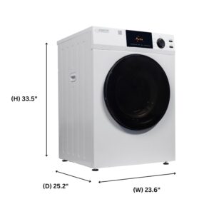 Equator Deluxe Laundry Set Washer 1.9cf 110V +Vented Dryer 220V (Side by Side)