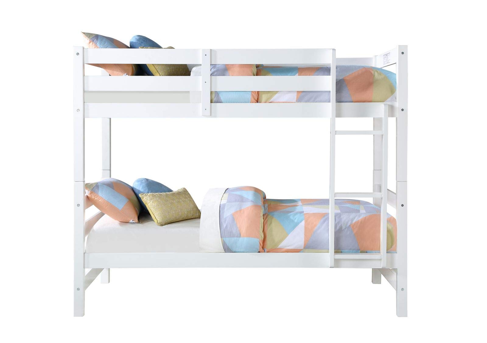 GOWE Acme Ronnie Bunk Bed (Twin/Twin), White (1Set/2Ctn) 37785