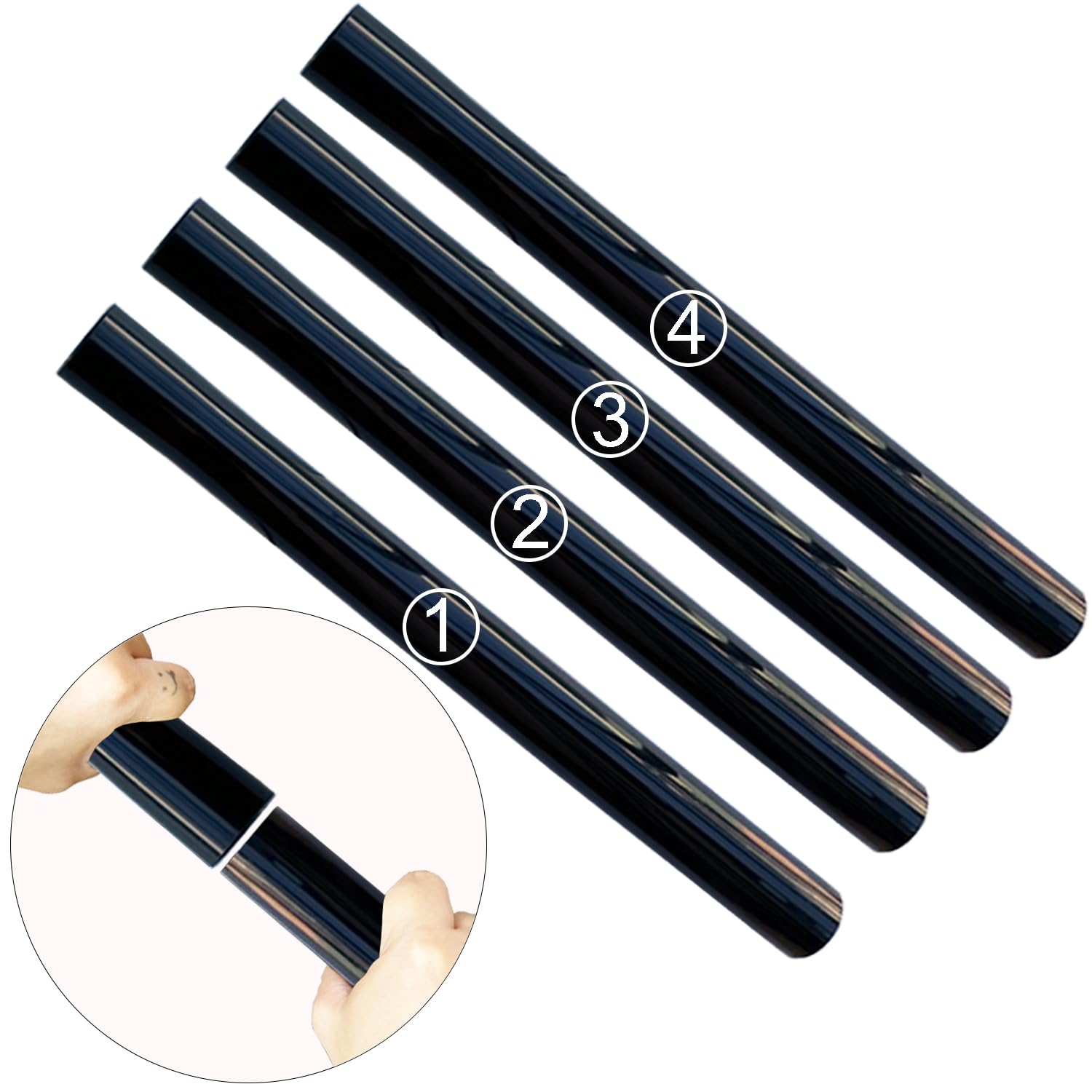 4Pack 1.25 Inch Vacuum Extension Wands with 1-1/4" Fitting (32mm) (1.25 in) - 1.25 Inch Shop Vac Extension Tubes, Accessories and Attachment 32mm, Replacement Vacuum Cleaner Extension Pipe Tubes