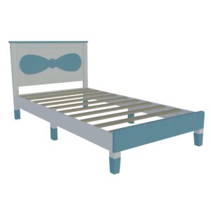 GOWE Twin Size Wooden Bow Bed