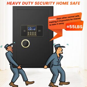 4.0 Cub Large Fireproof Safe for Home Use, Heavy Duty Home Safes Water and Fireproof with Fireproof Bag, Electronic Keypad Keys and Inner Cabinet, Anti-Theft Fire Proof Safe Box for Home Office