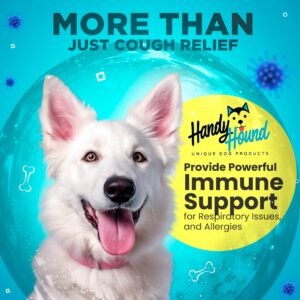 Handy Hound Natural Kennel Cough Relief for Dogs | Dog Cough Support with Dog Allergy Relief | Dog Cough Suppressant | Vet-Formulated | Natural Herbal Supplement 2 oz (60 ml)