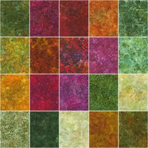 Lunn Studios Artisan Batiks Wine Country 42 5-inch Squares Charm Pack Robert Kaufman CHS-1252-42