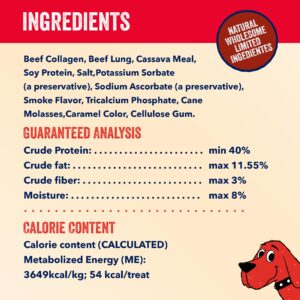 Clifford® Crunchy Beef Sticks for Dogs | Healthy Dog Treats Small Dogs, All Breed Sizes | Real Collagen Beef Dog Treats, Grain and Rawhide Free, Natural Dog Treats - Limited Ingredients (24 Count)