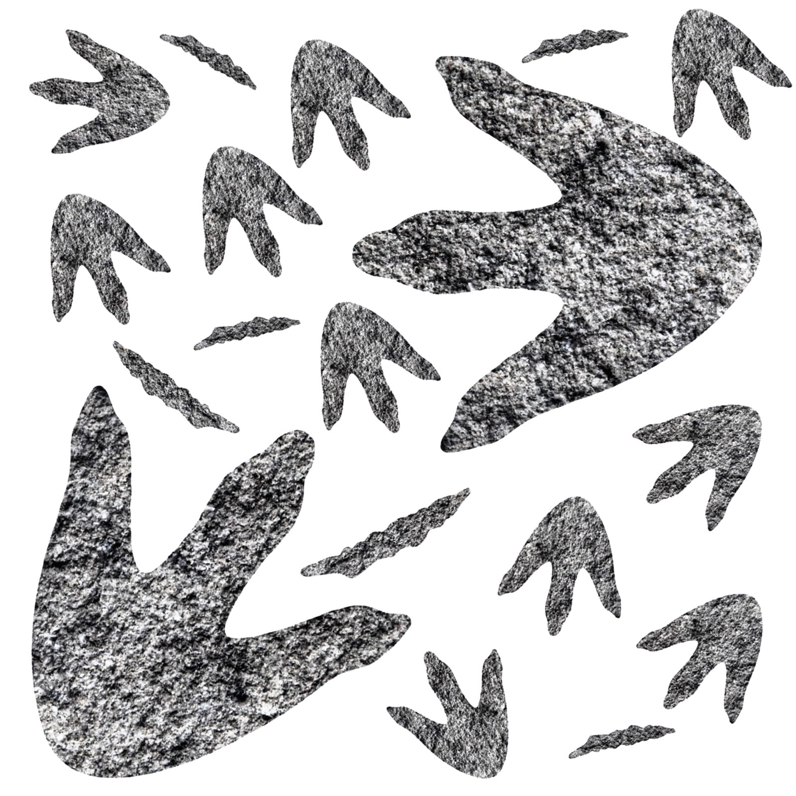 88 Pcs Dinosaur Decor Dinosaur Footprints Wall Decals, Realistic Dinosaur Footprints Wall Decals for Kids, Peel and Stick Dinosaur Track Stickers for School Playroom Baby Nursery Bedroom Home Party