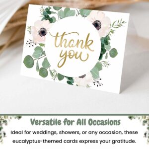 Thank You Cards - All Occasions 48 pack | Thank You Cards with Envelopes | Bridal Shower Thank You Cards | Wedding Thank You Cards | Baby Shower Thank You Cards | Blank Thank You Cards | Floral Thank You Card(4x6)