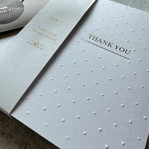 RUN2PRINT Elegant White Thank You Cards With Envelopes & Gold Foil Sticker Bulk - Suitable for Wedding, Baby Shower, Business, Graduation, Bridal Shower, Funeral All Occasion Cards (White Pack of 36)