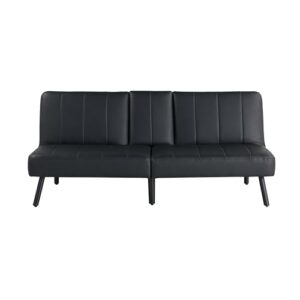 Serta Cortez Convertible Sofa, Black