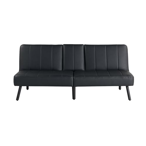 Serta Cortez Convertible Sofa, Black