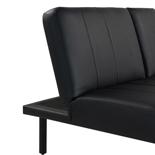 Serta Cortez Convertible Sofa, Black