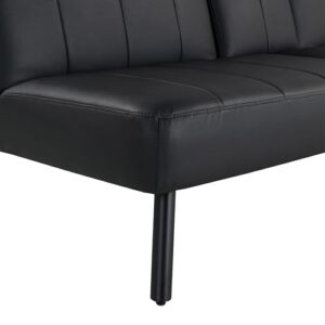 Serta Cortez Convertible Sofa, Black