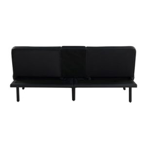 Serta Cortez Convertible Sofa, Black