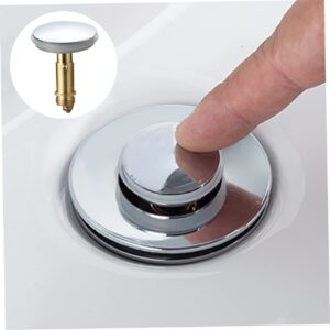 up Sink Drain Stopper,38 MM Push Sink Drain for Kitchen Bathroom sink Bath, Brass Chrome Plating