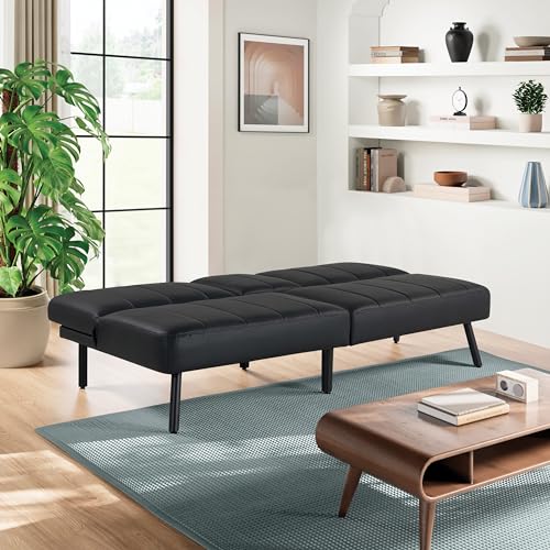 Serta Cortez Convertible Sofa, Black