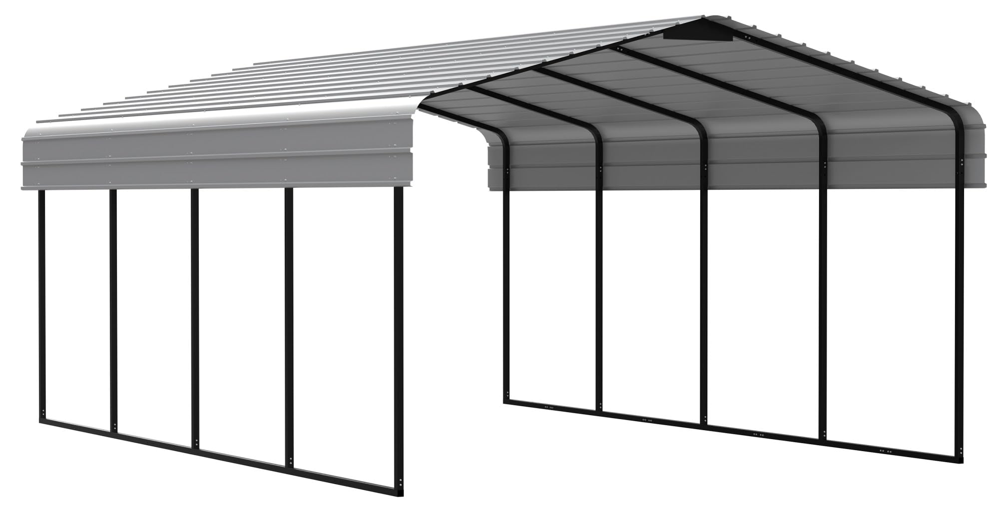 New Yard Carport 12 x 20 x 7 ft Sturdy All-Steel Heavy Duty Canopy Shelter with Metal Frame for Parking a Car, SUV, Truck, Boat, Motorcycle, and Other Vehicles Outdoor in Your Driveway