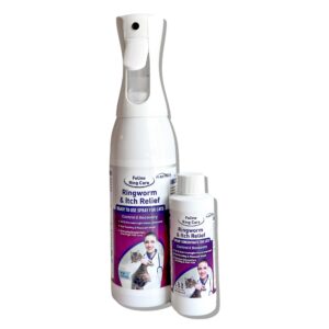 flextran feline ring care | control & help with cat ringworm, mange, dermatitis, dog paw yeast. also works on dogs, hamsters, guinea pigs, rabbits, etc. makes 32 oz of spray for cats and itch relief