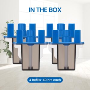 Rechargeable cartridges, Advanced cartridges Compatible with Thermacell Refills (4Pcs)