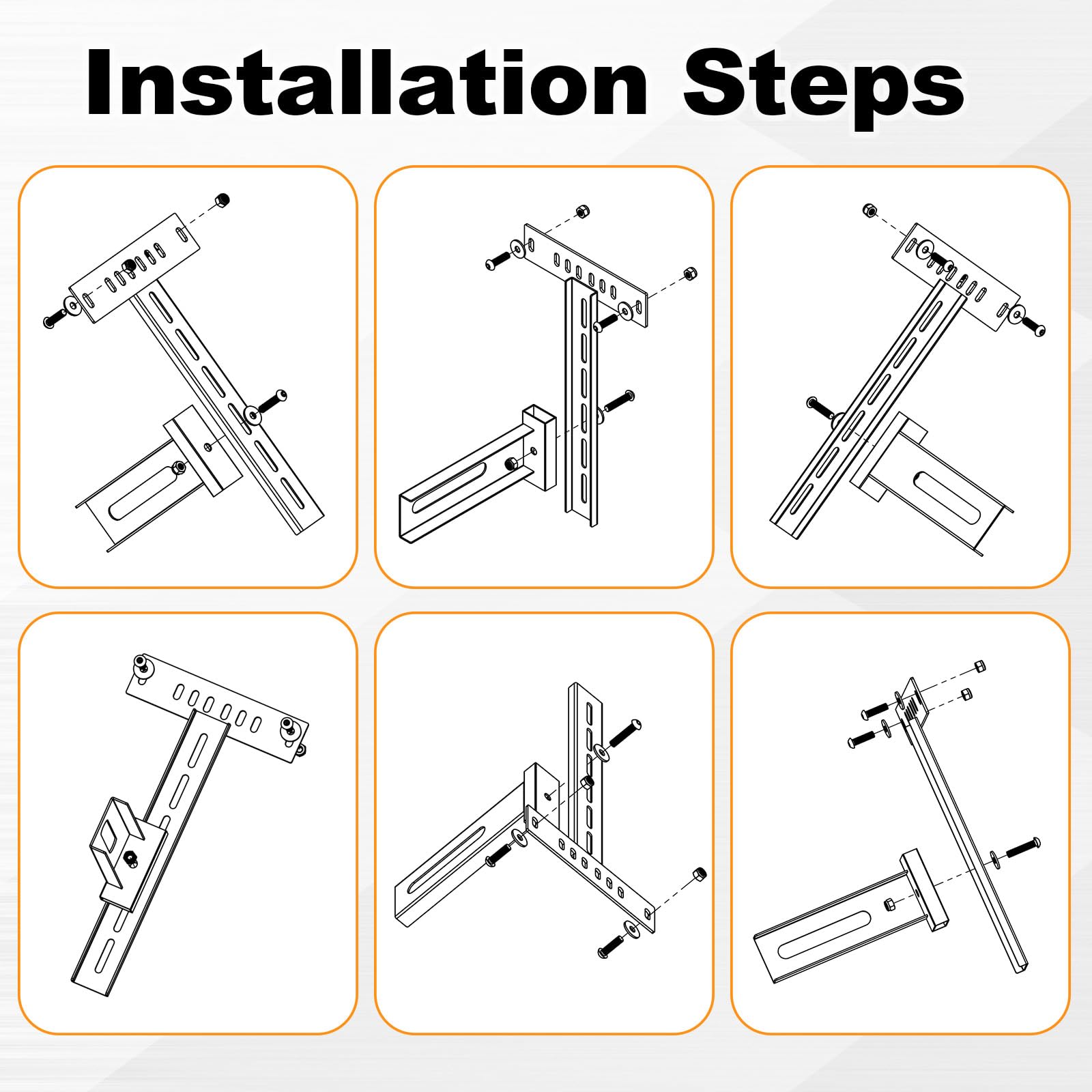 Yousoontic Adjustable Bed Headboard Brackets Footboard Attachment for Bed Frame Headboard Extenders Bed Frame to Attach Headboard for Metal Bed Frame to Fit Many Size Beds