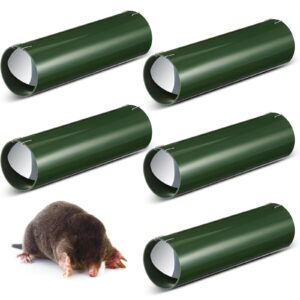 qualirey 6 pcs mole traps for lawns pocket gopher trap catch and release live mole trap tunnel rodent and gopher trap humane mole traps for lawns, easy to use, reusable for eliminating pests (green)