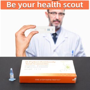 Krojpen Helicobacter Pylori Test Kits, H. Pylori，h. Pylori Stool (Antibody)10-15 Minutes of Quick Home Testing, The Result is Highly Accurate, Easy to Read and use