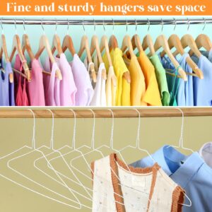 Yuntau 120 Pcs Wire Hangers Bulk Dry Cleaner Hangers 18" Caped Clothing Hangers Suit Hangers Strut Hangers for Dry Cleaners or Home