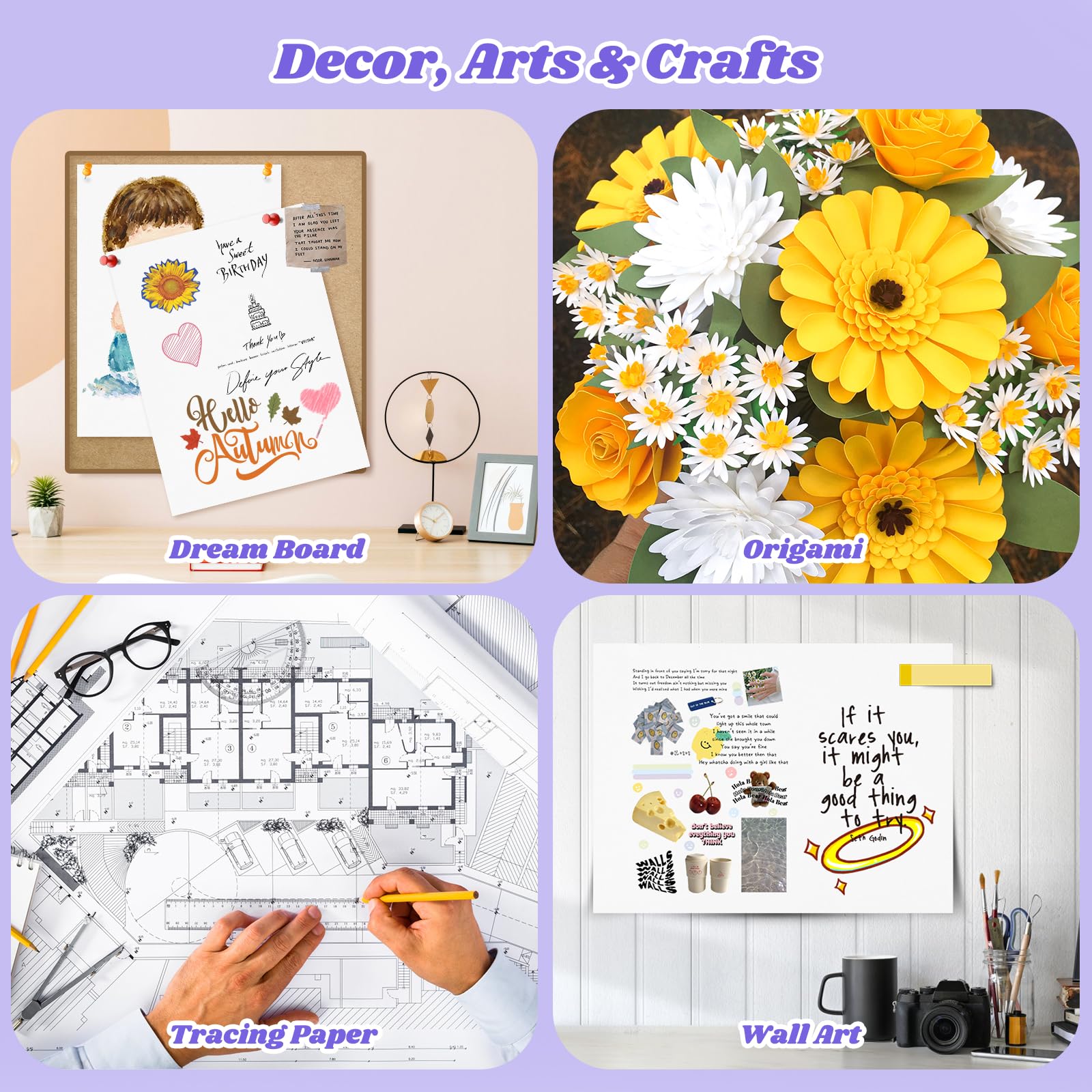 Drawing Paper, 9" x 12" Craft Art Paper, 90 Sheets Artist Painting Coloring Drawing Sketching Easel Poster Paper Bulk, Art Supplies for Kids Adults, White Construction Bulletin Board Paper