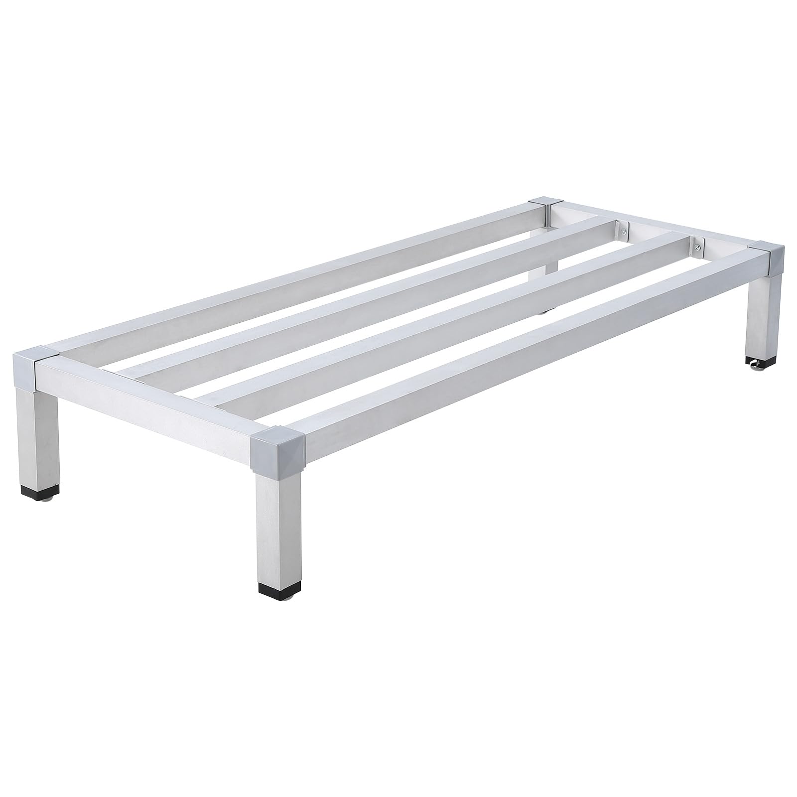 GAOMON Dunnage Rack 48'' x 14'',8 Inches Above Ground Level,Aluminum Dunnage Rack 1000 Lb Capacity,Low Shelf for Floor Used for Storage In Kitchens, Restaurants, Supermarkets,Grocery Stores