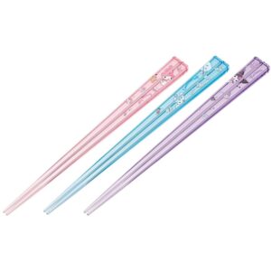 Skater AAC45T-A Dishwasher Safe Acrylic Chopsticks 8.3 inches (21 cm), Set of 3 Pairs for Adults