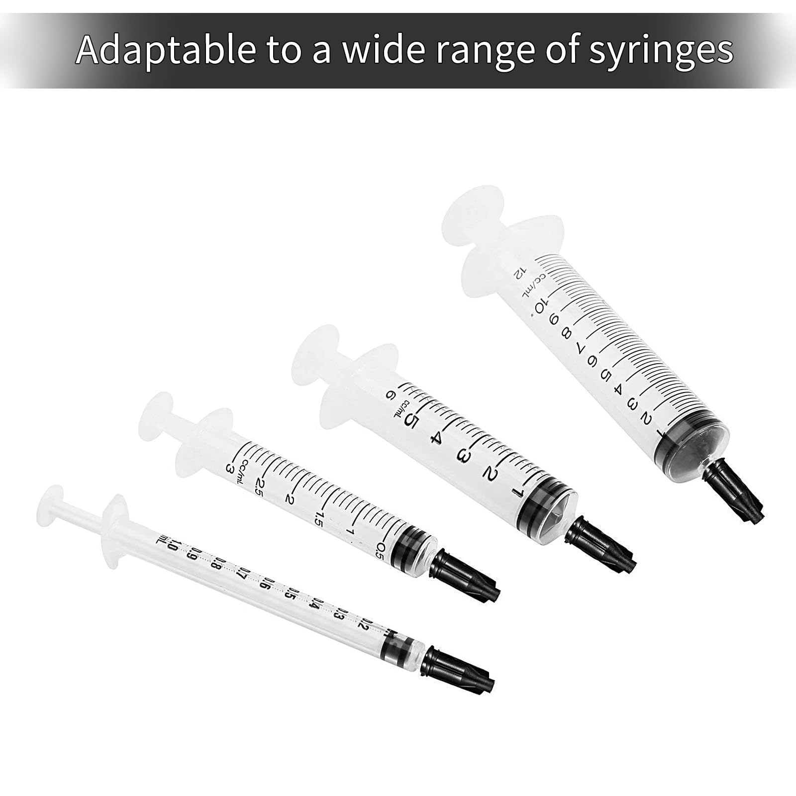 150 Pack Syringe Caps Black Tip Caps Syringe Caps Dispensing Needle Tip Cap for Syringes Oral Medicine Bottles Slip On Design Craft Industrial Use