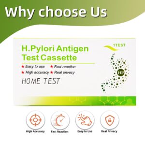 Helicobacter Pylori Stool Test Kits, H. Pylori，h. Pylori Stool (Antigen)10-15 Minutes of Quick Home Testing, The Result is Highly Accurate, Easy to Read and use