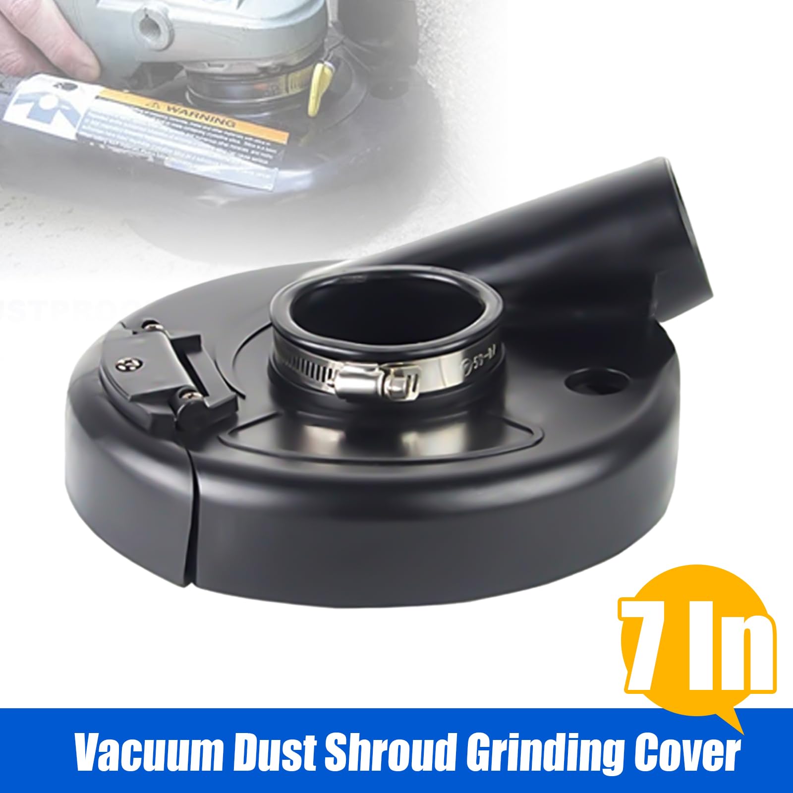 Angle Grinder Dustproof Cover, Dust Shroud Angle Grinder 7 Inch, Universal Surface Grinder Dust Shroud, Dust Shroud for Angle Grinder for Concrete, Stone, Granite