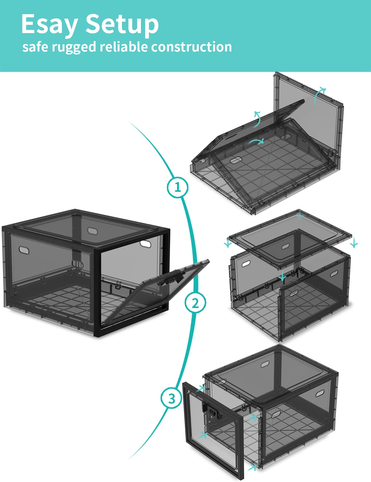 biliitim Large Medicine Lock Box for Safe Medication, Lockable Storage Cabinet for Fridge Food/Electronics Safe, Phone Jail Lock Box with Combination Code for Home/Dorms/Office Storage Lockers