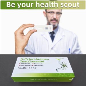 Helicobacter Pylori Stool Test Kits, H. Pylori，h. Pylori Stool (Antigen)10-15 Minutes of Quick Home Testing, The Result is Highly Accurate, Easy to Read and use