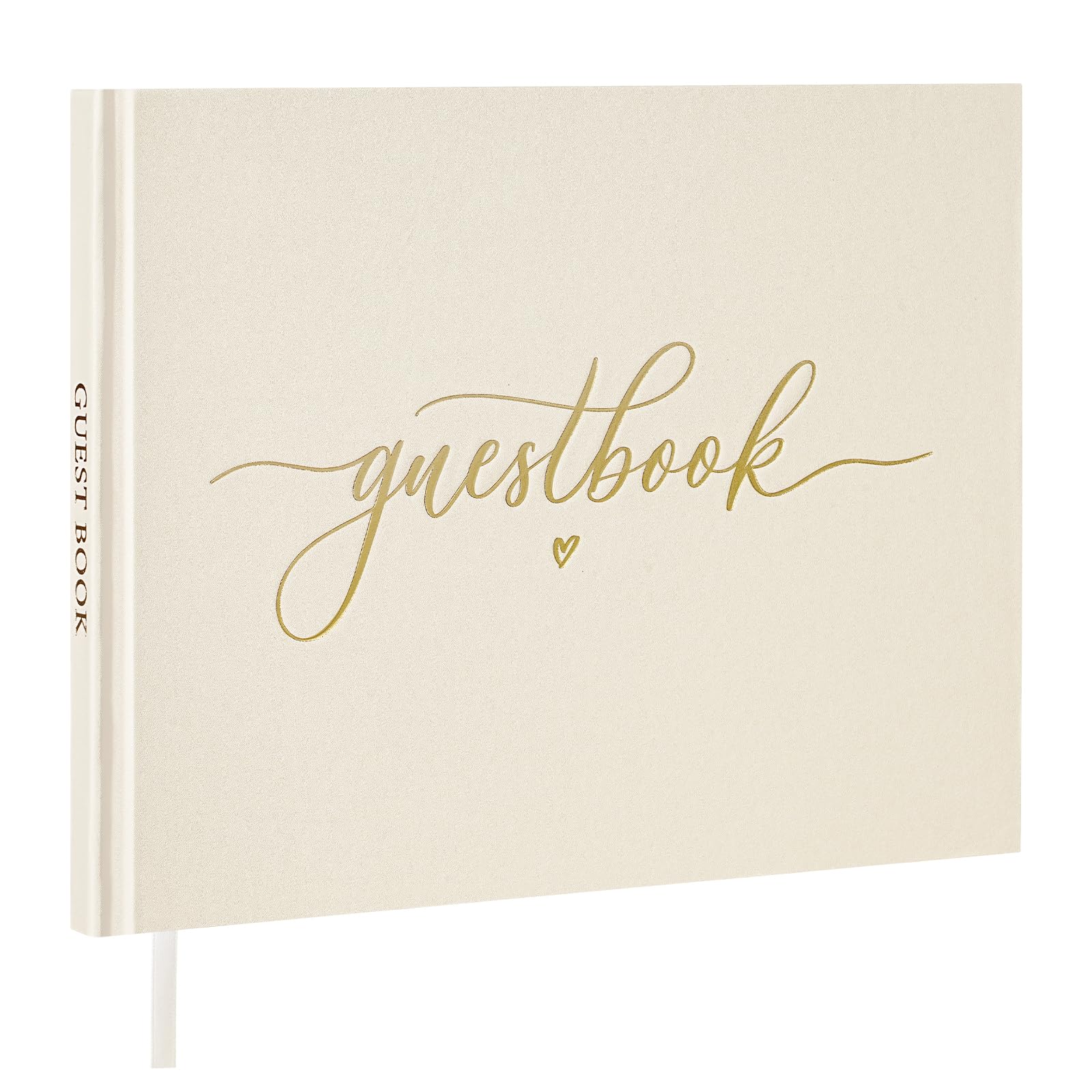 Elegant Guest Book - Polaroid Guest Book for Special Events, 9.2'' x 7.3'', 55 Sheets/110 Pages, Photo Guest Book with Inner Pocket, 2 Photo Sticker Sheets, 110 Pages for Sign in and Photos