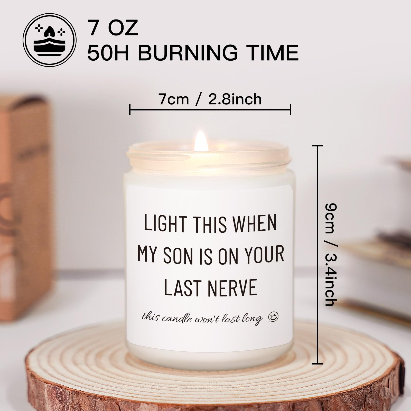 Daughter in Law Gifts, Funny Daughter in Law Birthday Gifts, Mothers Day Gifts for Future Daughter in Law from Mother in Law/Father in Law, Unique Candle Gifts for Daughter in Law, Son’s Girlfriend