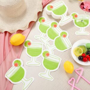 Weekgrat 100 Pcs Margarita Napkins Summer Drink Cocktail Beverage Martini Disposable Paper Dessert Napkin for Mexican Bachelorette Fiesta Bridal Shower Party Cinco de Mayo Decorations, 9.8 x 13 inch