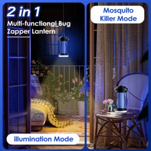 Bug Zapper,Bug Zapper Outdoor,4200V Plug in Mosquito Zapper with LED Light,Fly Trap for Indoor&Outdoor Waterproof Mosquito Killer,Electric Fly Traps