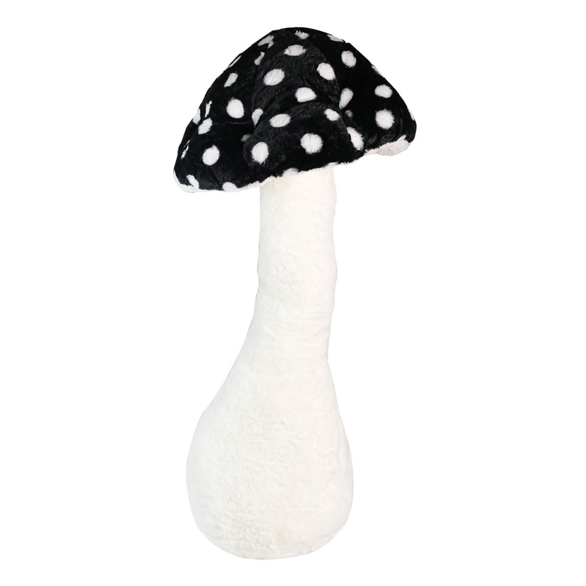 ZIGFRUIT Mushroom Body Pillow,Mushroom Pillow Long Mushroom Shaped Pillow Funny Plush Stuffed Pillow Novelty Throw Cushion Stuffed Animal Toy Black (Black-39 Inches)