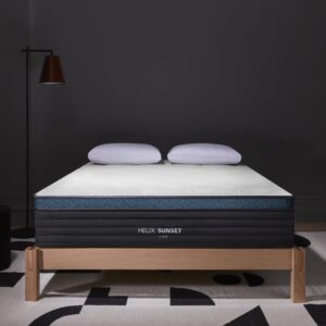 helix sunset luxe with glaciotex cooling mattress, queen