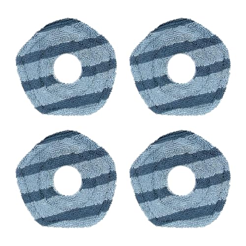 Fixbetter 4 PCS Mop Pads for X10 Pro Omni Robot Vacuum Cleaner, Microfiber Wiping Pad Accessory Set