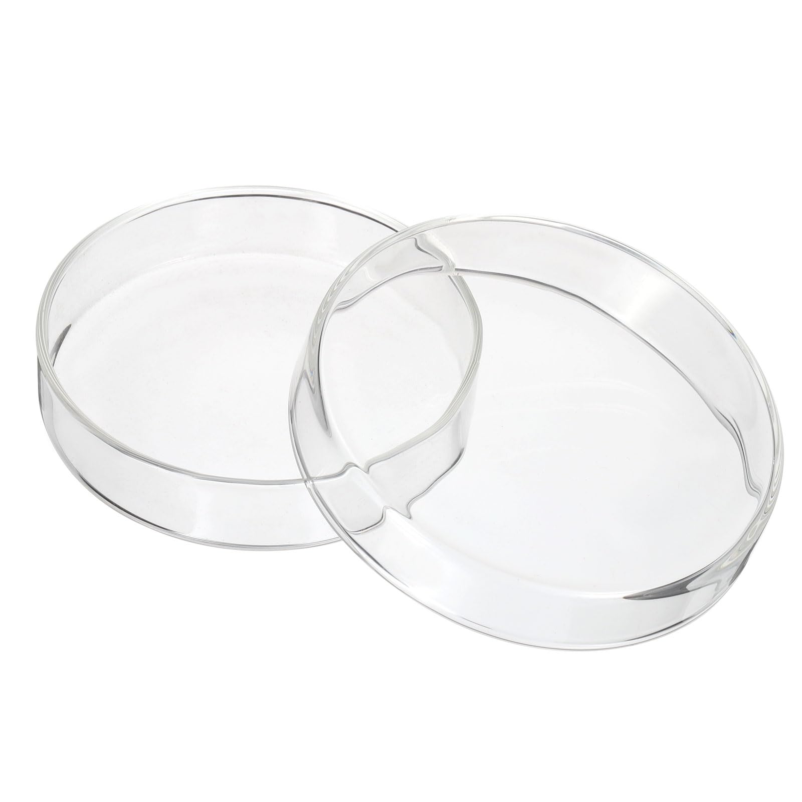 PATIKIL 120mm High Borosilicate Glass Petri Dishes with Lids, Petri Plates for Lab Science Experiment, Clear