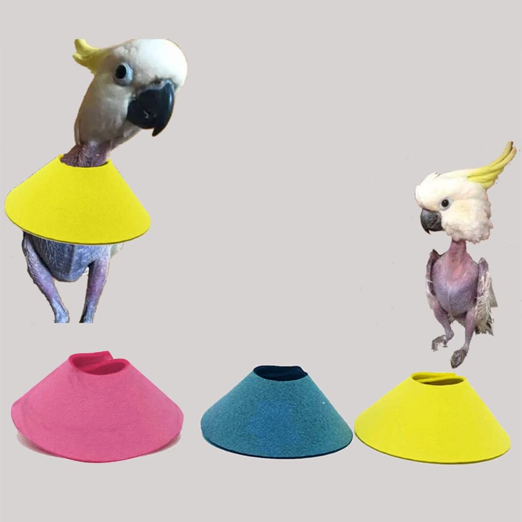 Pet Parrot Anti-Plucking Collar Wound Healings Collar For Agapornis Birds Macaws Grooming Collar Neck Bird Supply Parrot Collar Parrot Collars For Feather Plucking Parrot Collars To Stop Biting