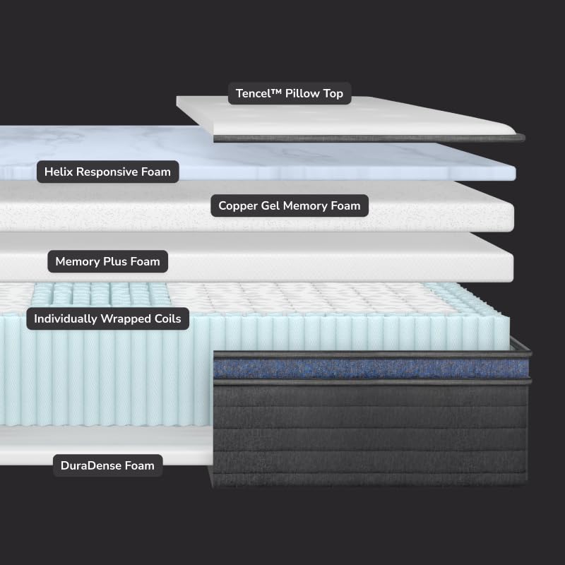 Helix Midnight Luxe Mattress, Twin XL