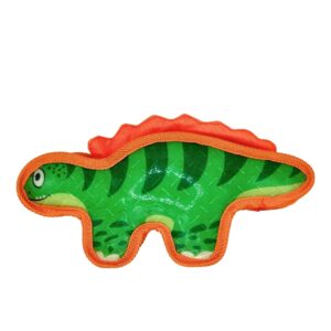 tater's dino pals -dog chew toys for aggressive chewers, indestructible dog toys for aggressive chewers, tough dog toys for large dogs, squeaky dog toys, strong dog toys, super chewer - large - green