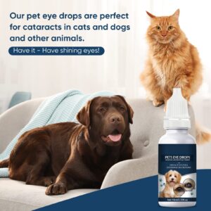 Cataract Drops for Dogs, Dog Eye Drops, Improve Vision Clarity, Improve Eye Vision and Cataracts(2 x 10 mL)