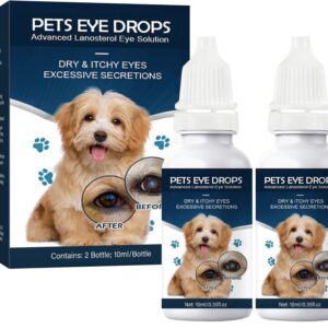 Cataract Drops for Dogs, Dog Eye Drops, Improve Vision Clarity, Improve Eye Vision and Cataracts(2 x 10 mL)