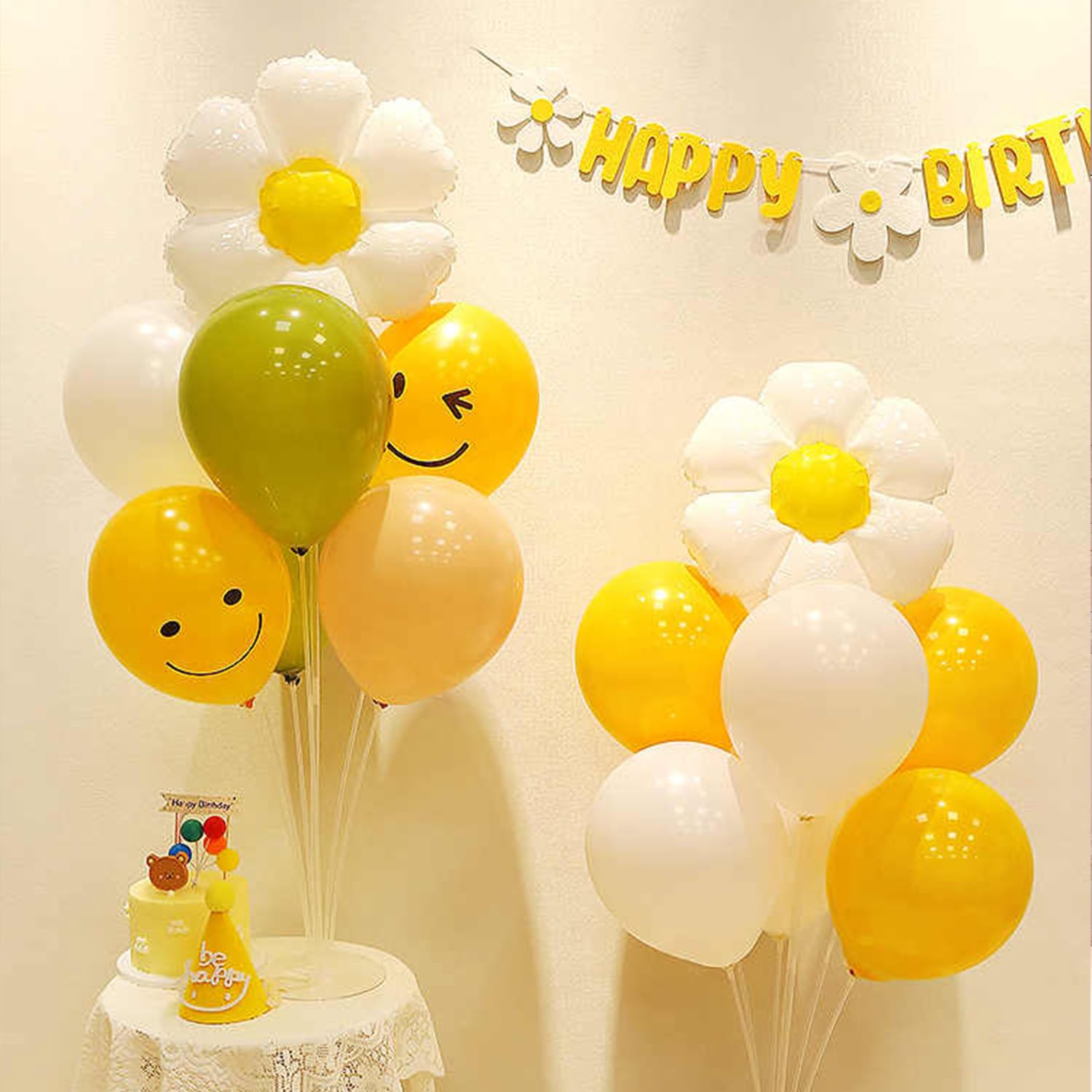 4 Pack Balloon Stand Kit, Fenxyo Balloon Sticks Holder with Base for Table Graduation Birthday Wedding Anniversary Baby Shower Gender Reveal Party Decorations