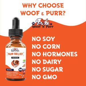 Natural Pain Relief for Dogs - Dog Pain Relief - May Help with Joint, Hip, Heart Health & Much More - Pain Relief for Dogs for Older Dogs - Dog Supplements & Vitamins - Dog Joint Pain Relief - 1 fl oz