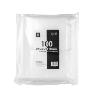 24/7 Bags- 100 Count, Gallon 11"x16" Vacuum Seal Precut Bags, Zero BPA, Heavy Duty, Freezer Safe, Compatible with All Vacuum Seal Machines for Sous Vide, Meal Prep